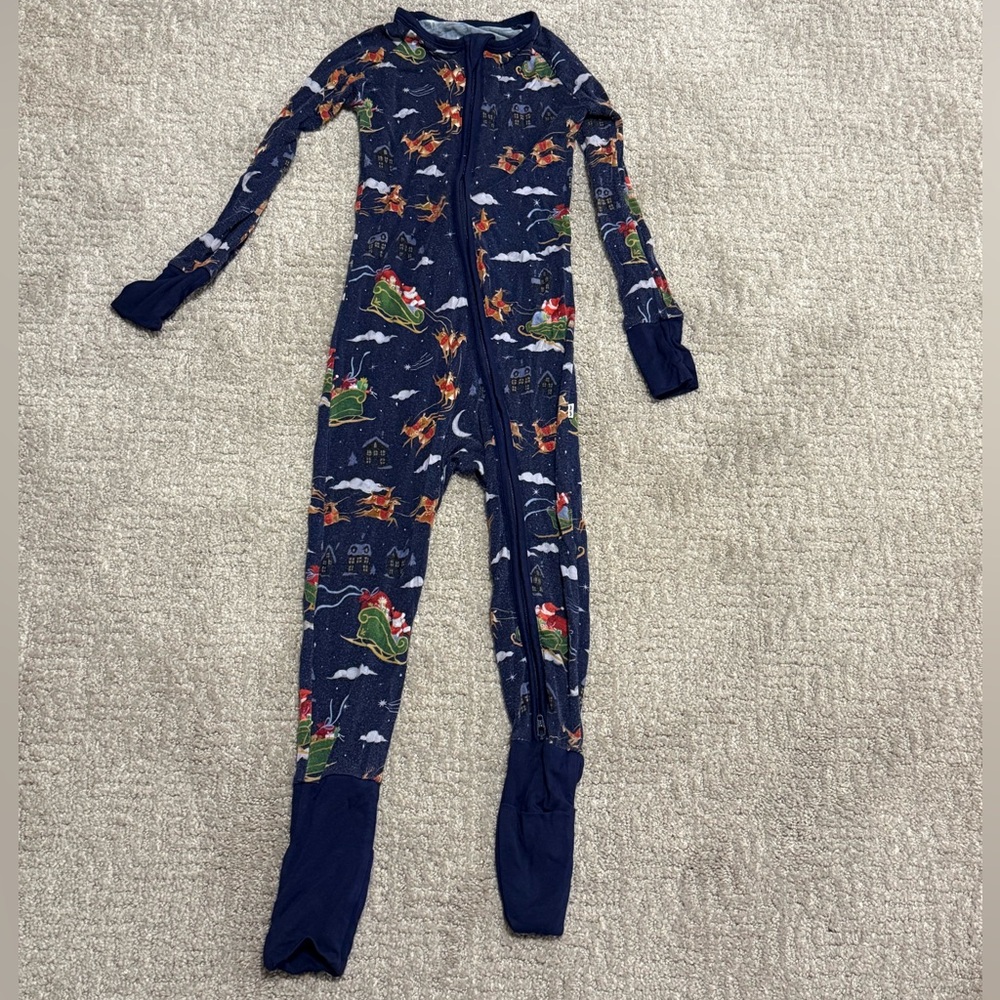 Little Sleepies Santa’s Sleigh 3T Pajamas